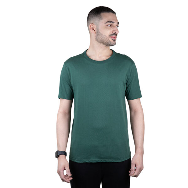CAMISETA BASICA LISA VERDE MUSGO - Image 3