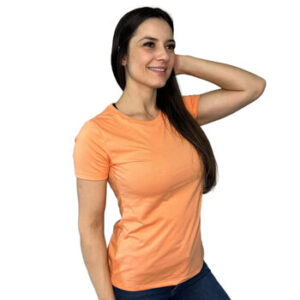 CAMISETA FEMININA LISA PESSEGO