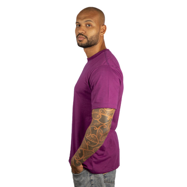 CAMISETA BASICA LISA VIOLETA - Image 3