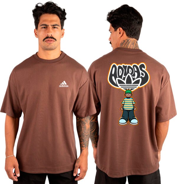 Camiseta Masculina Oversized Malhão Adidas 5 - Imagem 3