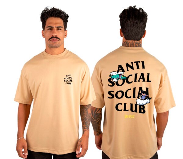 Camiseta Masculina Oversized Malhão Anti Social Club - Imagem 3