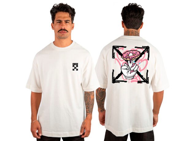 Camiseta Masculina Oversized Malhão Off White 2 - Imagem 2