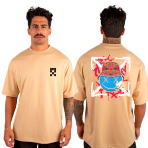 Camiseta Masculina Oversized Malhão Off White 3