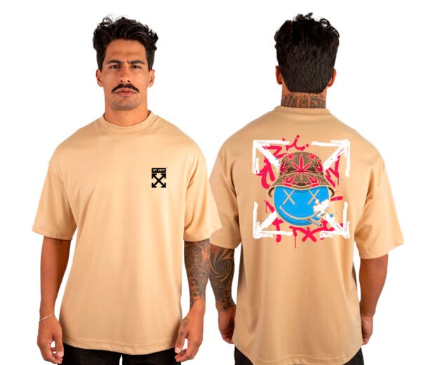 Camiseta Masculina Oversized Malhão Off White 3
