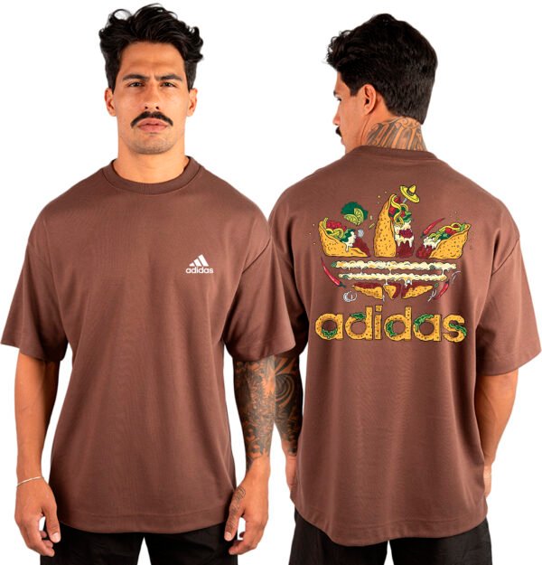 Camiseta Masculina Oversized Malhão Adidas 2 - Imagem 3