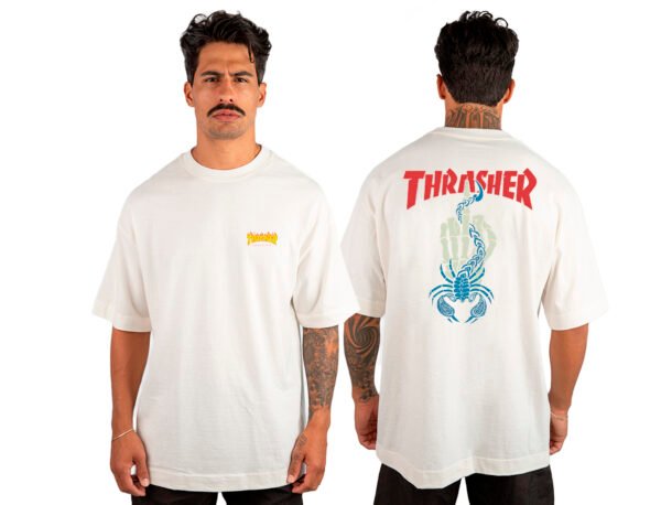 Camiseta Masculina Oversized Malhão Thrasher - Imagem 3