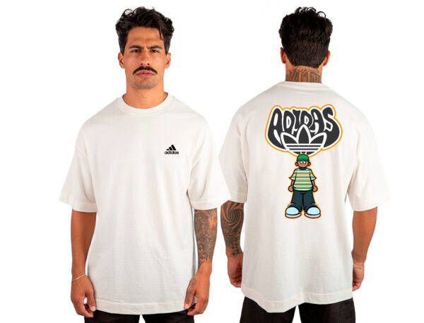 Camiseta Masculina Oversized Malhão Adidas 5 - Imagem 2
