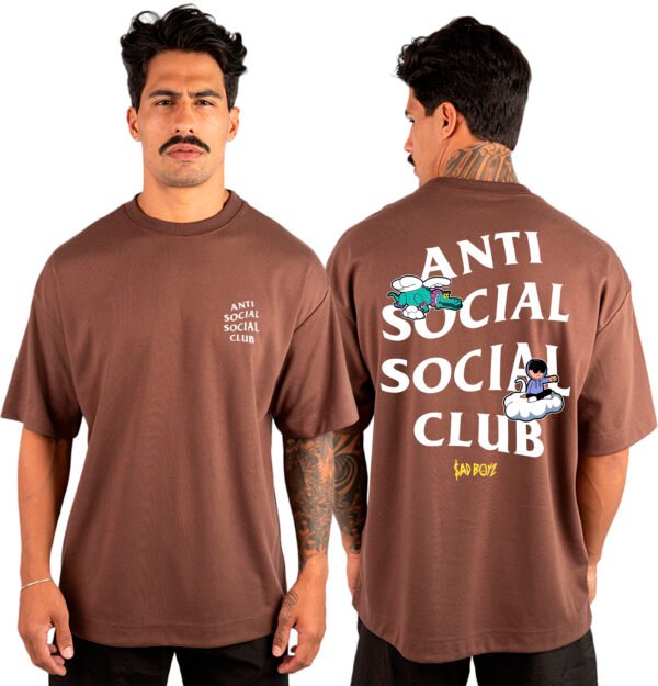Camiseta Masculina Oversized Malhão Anti Social Club - Imagem 4