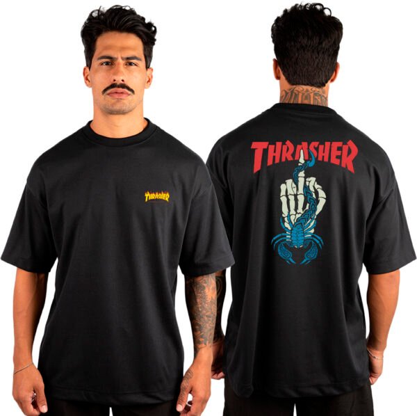 Camiseta Masculina Oversized Malhão Thrasher - Imagem 2