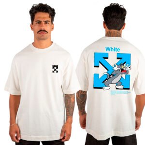 Camiseta Masculina Oversized Malhão Off White 4