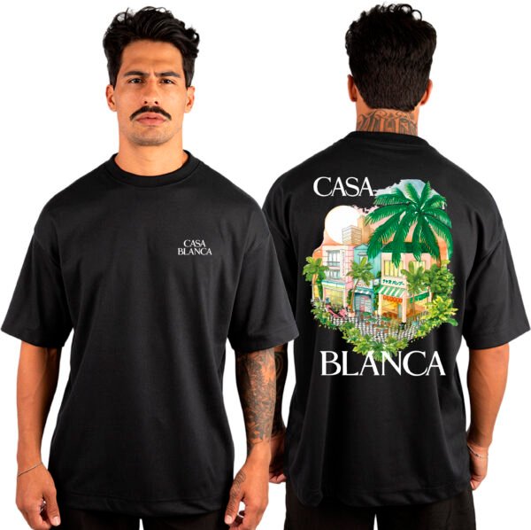 Camiseta Masculina Oversized Malhão Casa Blanca - Imagem 3