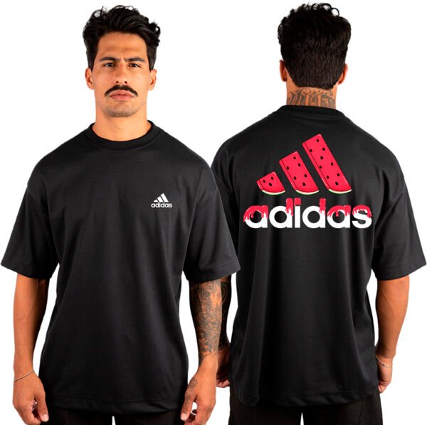 Camiseta Masculina Oversized Malhão Adidas 1 - Imagem 3