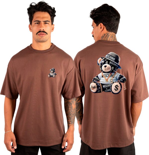 Camiseta Masculina Oversized Malhão moschino 1 - Imagem 4