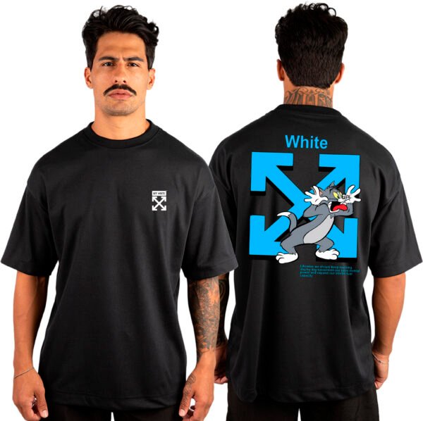 Camiseta Masculina Oversized Malhão Off White 4 - Imagem 4