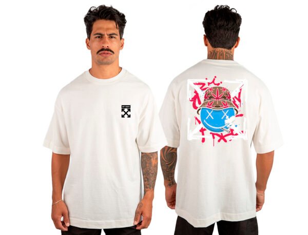 Camiseta Masculina Oversized Malhão Off White 3 - Imagem 3