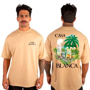 Camiseta Masculina Oversized Malhão Casa Blanca